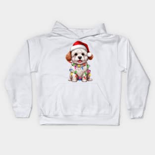 Christmas Bichon Frise Kids Hoodie